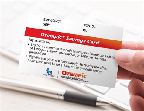 ozempic card savings card